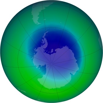 November 1993 monthly mean Antarctic ozone